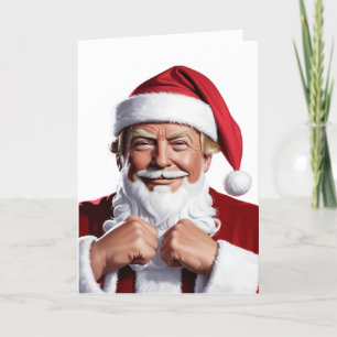 Tarjeta Festiva Trump para Navidades 2024