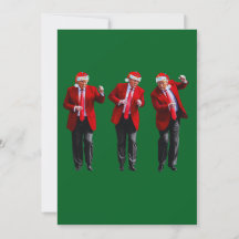 Trump Santa Hat Dance Navidades Green