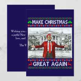 Tarjeta Festiva Trump Santa Hat | Trump vuelve a hacer grandes Nav