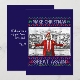 Tarjeta Festiva Trump vuelve a hacer grandes a los Navidades