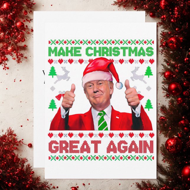 Tarjeta Festiva Trump vuelve a hacer que los Navidades tengan una  (Subido por el creador)