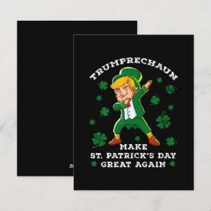 Tarjeta Festiva Trump vuelve a ser gracioso el día de San Patricio
