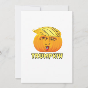 Tarjeta Festiva Trumpkin – Calabaza Espeluznantemente Buena