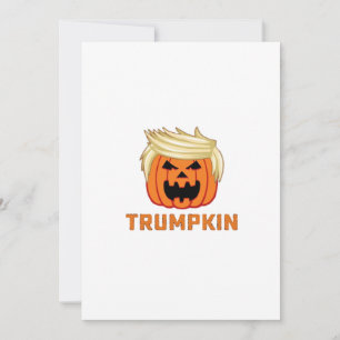 Tarjeta Festiva Trumpkin – Eslogan de parodia divertido