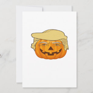 Tarjeta Festiva Trumpkin Halloween Divertido Clásico – Ranura de O