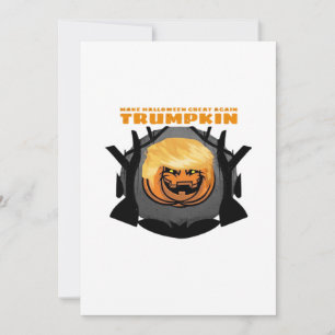 Tarjeta Festiva Trumpkin, Haz que Halloween sea genial de nuevo Cl