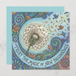 Tarjeta Festiva Trust The Magic of New Beginnings Card