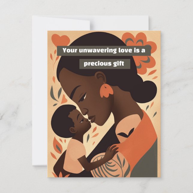 Tarjeta Festiva Tu amor inquebrantable es un regalo precioso (Anverso)