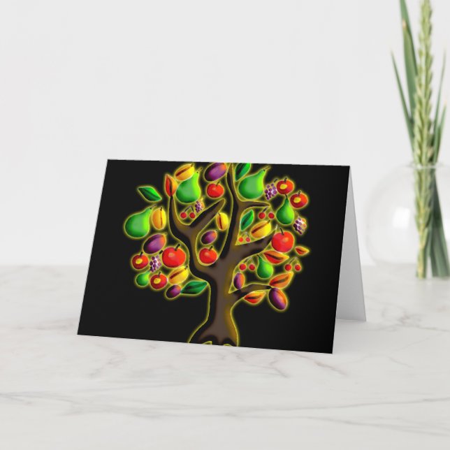 Tarjeta Festiva Tu Bishvat (Anverso)