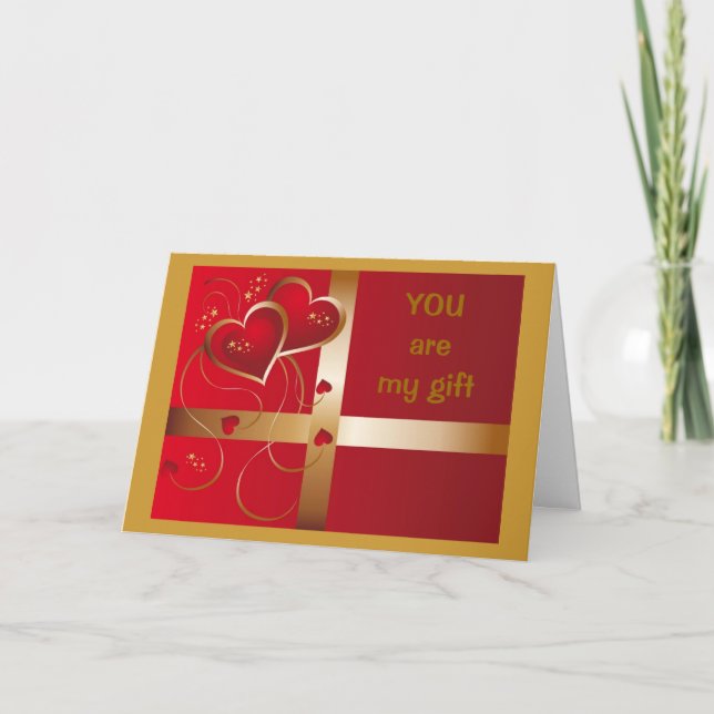 TARJETA FESTIVA "TÚ"-MI REGALO QUE DA TODO EL AÑO AMOR LARGO/CHMAS (Anverso)