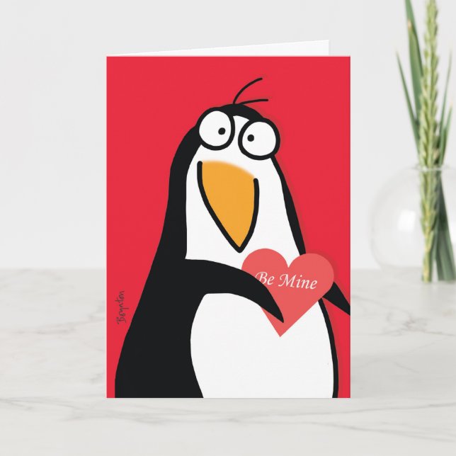 Tarjeta Festiva TU PENGUIN PERSONAL Valentines de Boynton (Anverso)