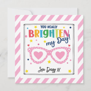 Tarjeta Festiva Tú realmente iluminas mi día San Valentín