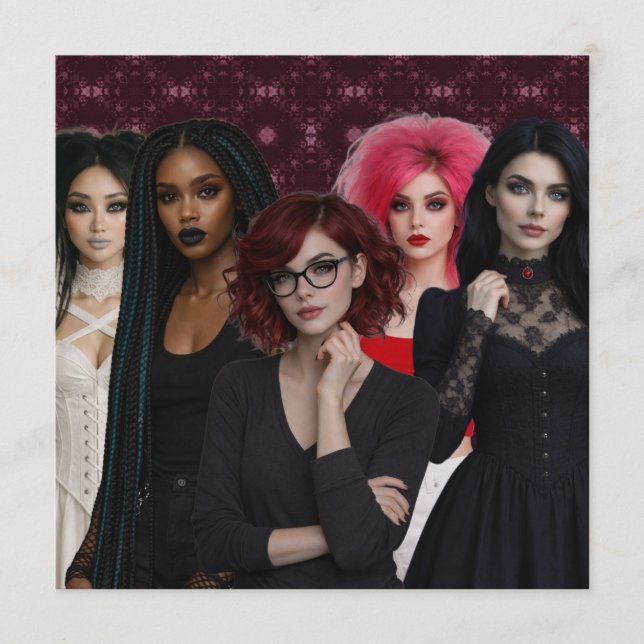 Tarjeta Festiva Tub Truffles Cast (Anverso)