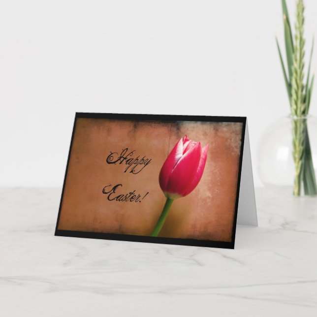Tarjeta Festiva Tulip Easter (Anverso)