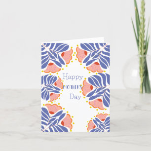 Tarjeta Festiva Tulipanes de floración personalizada para la mejor