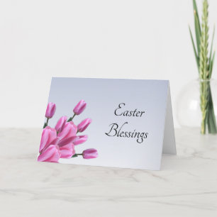 Tarjeta Festiva Tulipanes de Pascua