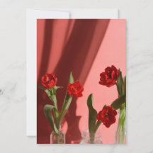 Tulipanes rojos “¿Sé mi San Valentín?” San Valentí