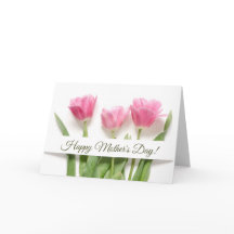 Tulipanes rosados día de la madre