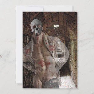 Tarjeta Festiva Túnel tenuemente iluminado de piedra fantasmal mus