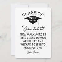 Túnica y Sombrero de Mago Graduación 2026 Divertid