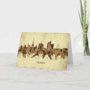 Tarjeta Festiva Turín Italia Cityscape