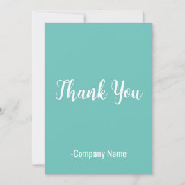 Tarjeta Festiva Turquesa Gracias