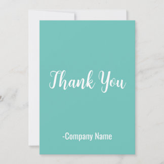 Tarjeta Festiva Turquesa Gracias