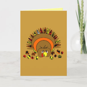 Tarjeta Festiva Turquía de color completo y suave