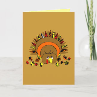 Tarjeta Festiva Turquía de color completo y suave