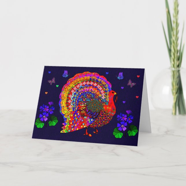 Tarjeta Festiva Turquía Jeweled (Anverso)