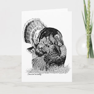 Tarjeta Festiva Turquía salvaje