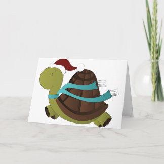 Tarjeta Festiva turtle Christmas