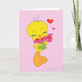 Tarjeta Festiva Tweety Hearts