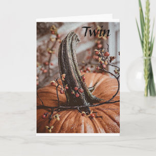 TARJETA FESTIVA ***TWIN** GRACIAS POR "USTEDES" EN GRACIAS