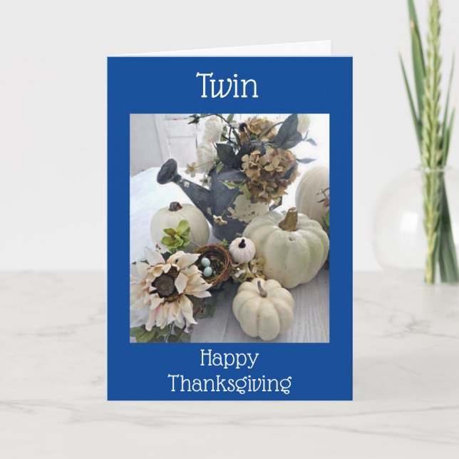 TARJETA FESTIVA ***TWIN** GRACIAS POR "USTEDES" EN GRACIAS (Anverso)