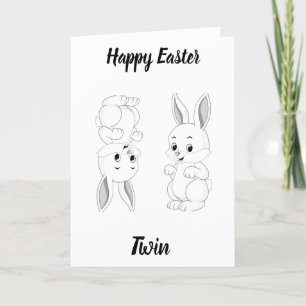 TARJETA FESTIVA ***TWIN*** PARA UN POCO DE HUMOR Y AMOR EN EL ESTE