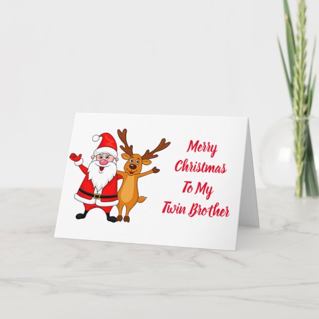 TARJETA FESTIVA TWITTER "HERMANO" EN NAVIDADES CON AMOR (Anverso)