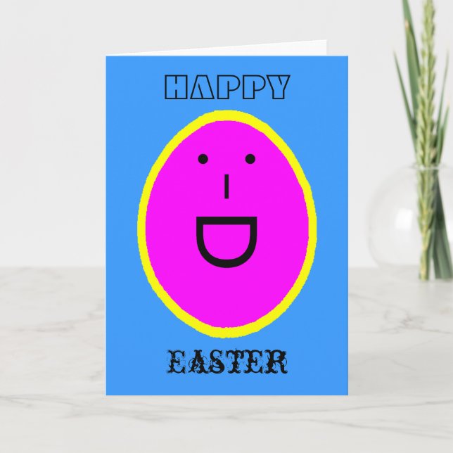 Tarjeta Festiva !UCreate Happy Easter Egg Card (Anverso)