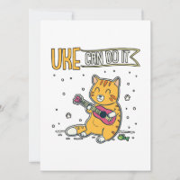 UKE puede hacerlo Ukulele Ukelele Cat Guitar Music