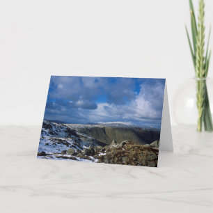 Tarjeta Festiva Ullscarf y Skiddaw Winter