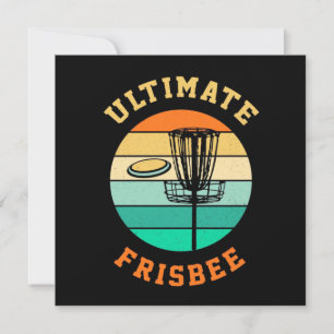Tarjeta Festiva Ultimate Frisbee de Golf con Disco