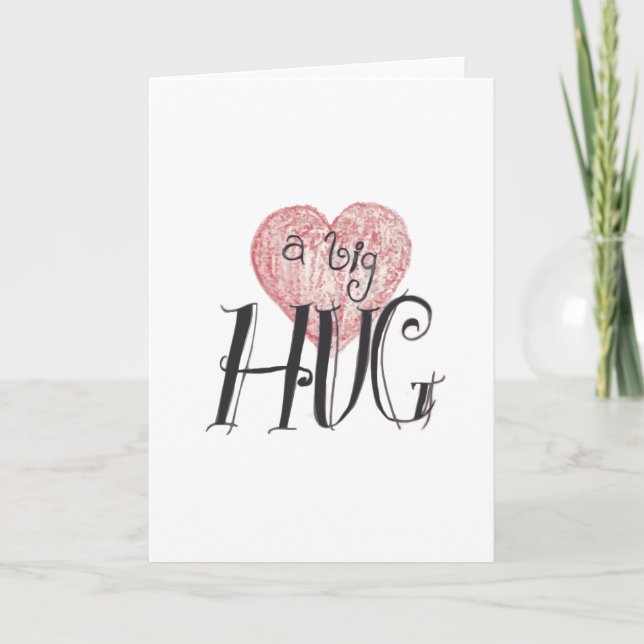 Tarjeta Festiva Un abrazo grande (Anverso)