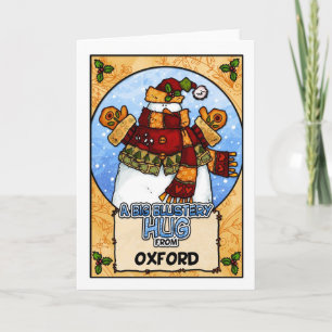 Tarjeta Festiva Un abrazo violento grande de Oxford