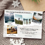 Tarjeta Festiva Un año de Navidades del Collage de fotos de viajes<br><div class="desc">Presentamos nuestra tarjeta de Collage de fotos de vacaciones de año de viaje, una manera sincera de capturar la esencia de un año lleno de aventuras y recuerdos de viaje. Esta tarjeta única incluye cinco fotos de viaje cuadradas, cuidadosamente seleccionadas para mostrar tus momentos favoritos de todo el mundo, con...</div>