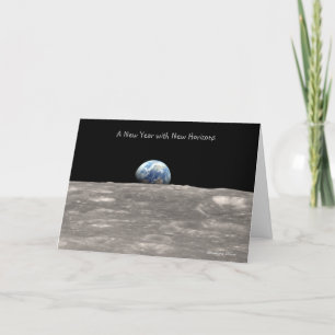 Tarjeta Festiva Un Año Nuevo con nuevos descubrimientos: