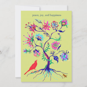 Tarjeta Festiva Un árbol de la vida
