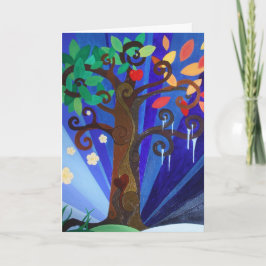Tarjeta Festiva Un árbol para todas las estaciones