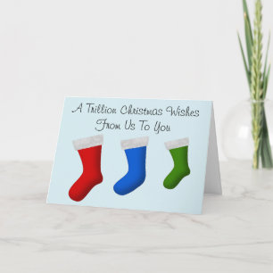 Tarjeta Festiva Un Billón De Navidades Nos Gustan A Ustedes