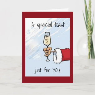 TARJETA FESTIVA UN BRINDIS PARA TI EN TU *CUMPLEAÑOS DE NAVIDAD*