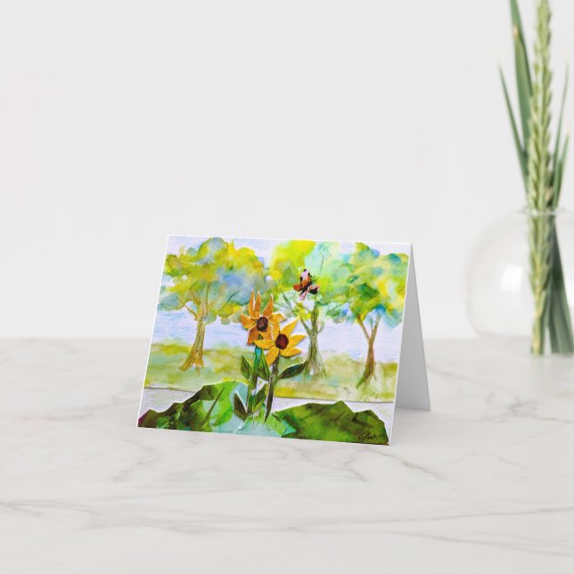 Tarjeta Festiva Un buen día de verano (Anverso)